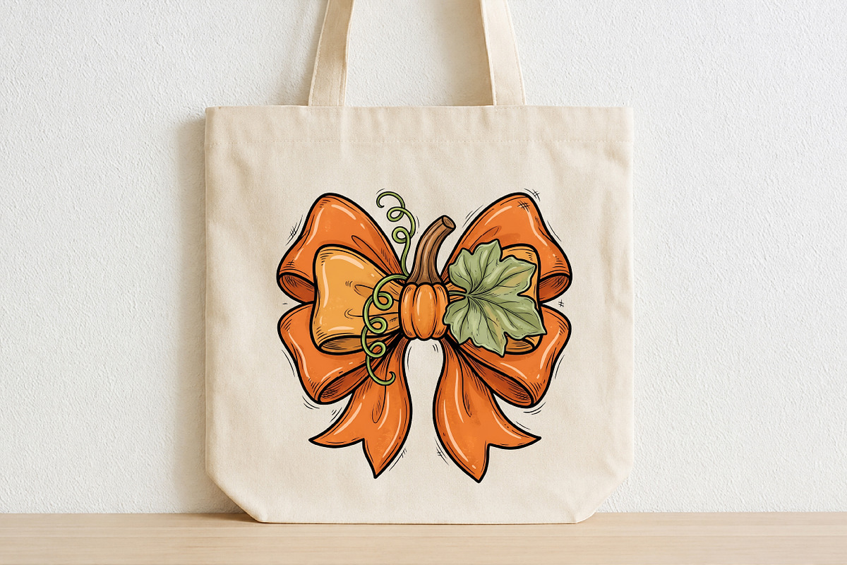 Fall bow png,Orange bow,pumpkin, a Seasonal Illustration by Libby Wishes (Photo 4 of 4)