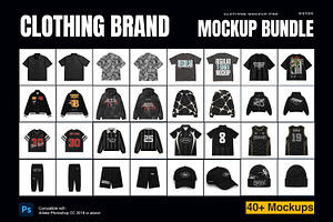 Clothing Brand PSD Mockups Bundle