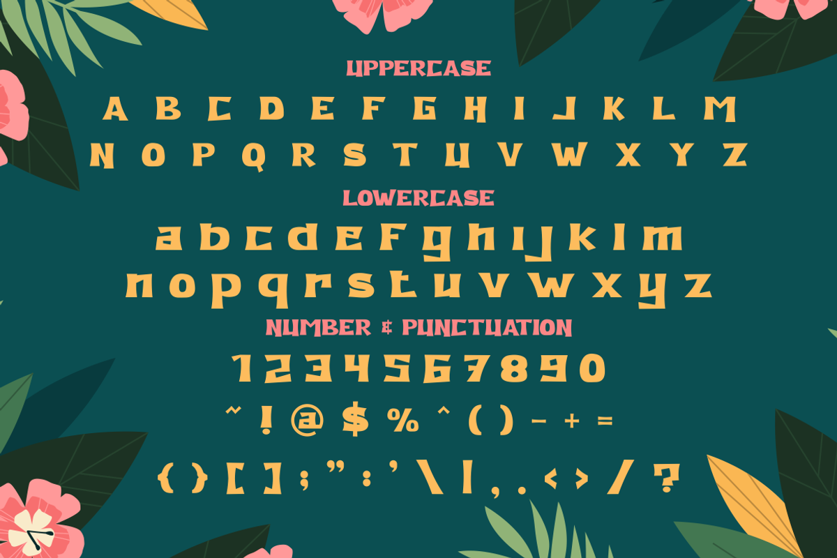 Olana Hawaiian Font, a Font by PutraCetol Studio (Photo 5 of 5)