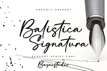 Balistica Signatura a Elegant Script