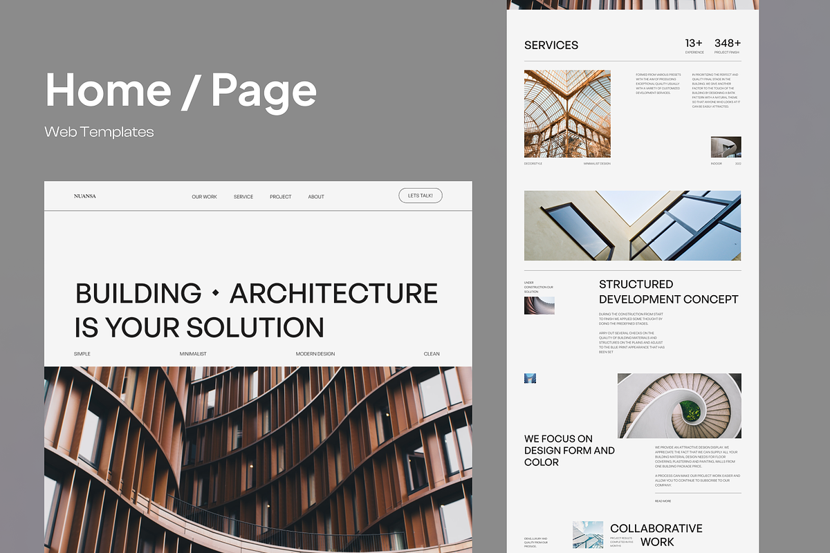 Nuansa - Architecture Landing Page, a Landing Page Template by SundayWorkTeam (Photo 3 of 7)