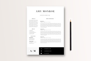 Classic Resume Template 3 page, a Resume Template by By Stephanie Design
