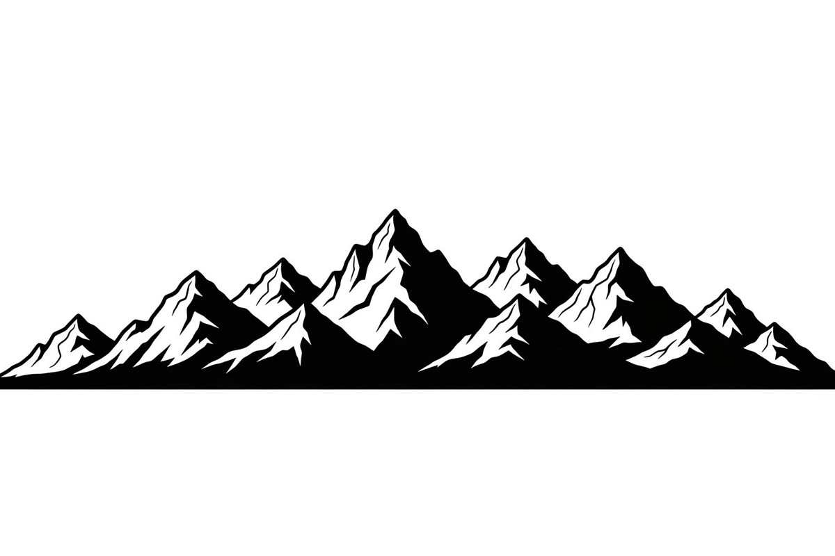 Endless Mountain Horizons Silhouette, a Graphic by musafir_fashion (Photo 7 of 14)
