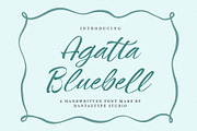 Agatta Bluebell a Handwritten Font, a Handwritten Font by RantautypeStudio (Thumbnail 1 of 15)
