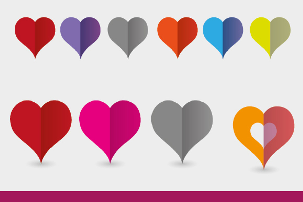 Colorful Flat Hearts (Icons), an Icon by SUBCUTANEO STORE (Photo 2 of 3)