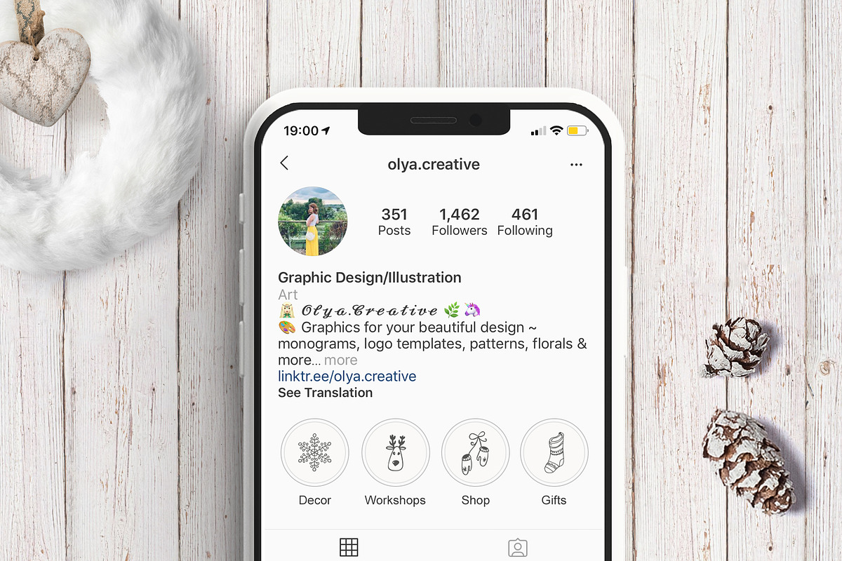 Xmas Instagram Highlight Story Icons, a Social Media Template by Olya Creative (Photo 3 of 4)