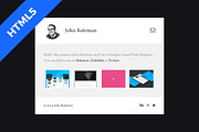 Bateman - Simple HTML5 Portfolio, a HTML Template by Mattias (Thumbnail 1 of 2)