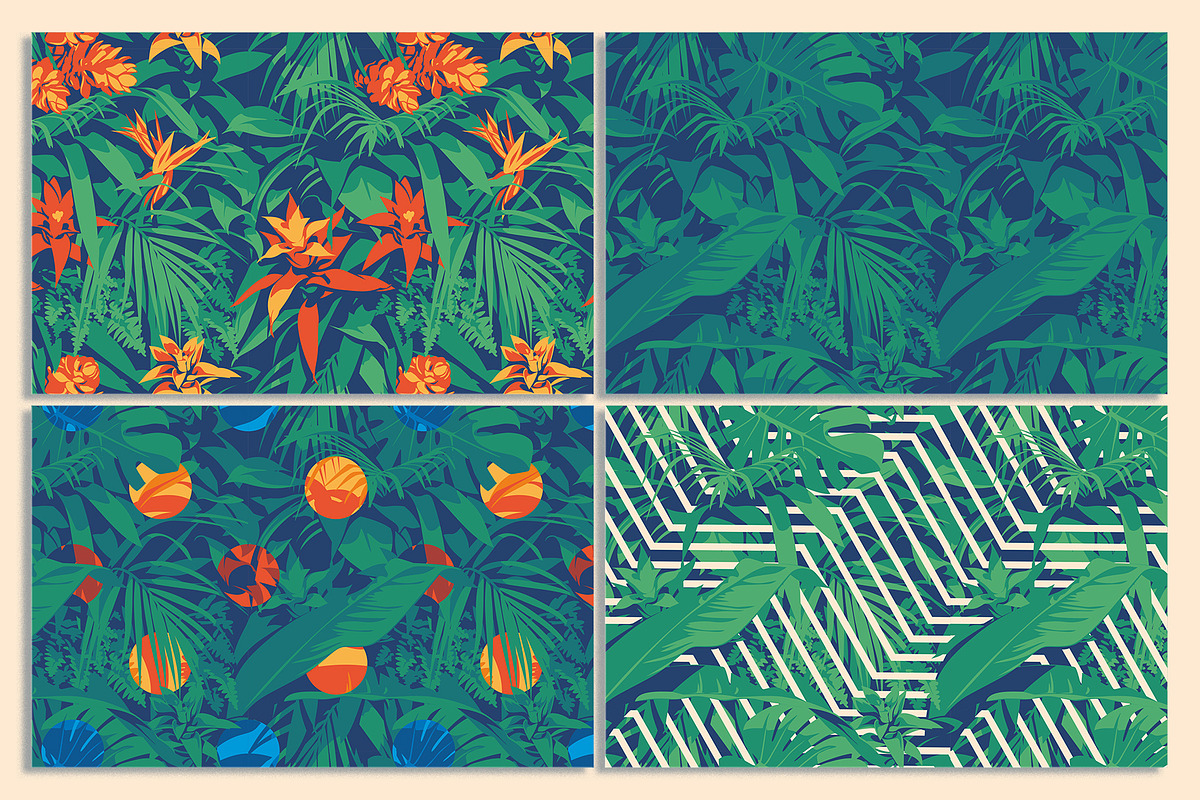 20 Seamless Tropic Patterns, a Pattern Graphic by Alexander Baidin (Photo 2 of 11)