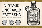 Vintage Engraved Patterns - Affinity, a Layer Style Add-On by The Artifex Forge (Thumbnail 1 of 6)