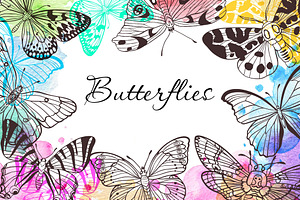 Butterflies, an Animal Illustration by fashionaddict