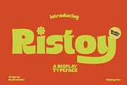 Ristoy - Bold Display Sans, a Sans Serif Font by dealitastudio (Thumbnail 1 of 14)