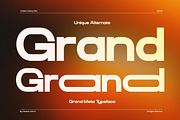 Grand Meta - Width Sans Serif Font, a Sans Serif Font by Flawless And Co (Thumbnail 5 of 10)