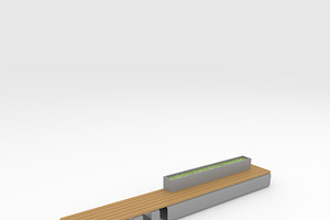 3D Model Bench Park 11