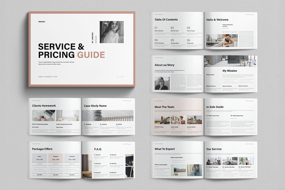 Service & Pricing Guide Landscape, a Brochure Template by E-Type (Photo 1 of 7)