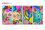 80 Cartoon Doodle Illustrations, a Decorative Illustration by singpentinkhappy (Thumbnail 3 of 12)