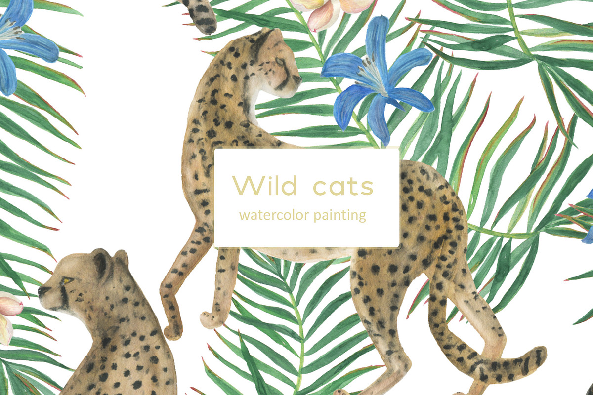 Wild cats, a Pattern Graphic by ramika (Photo 1 of 3)