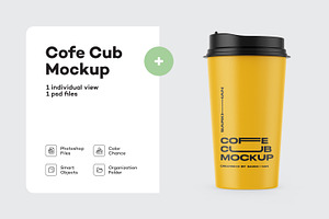 Matte Coffee Cup Mockup