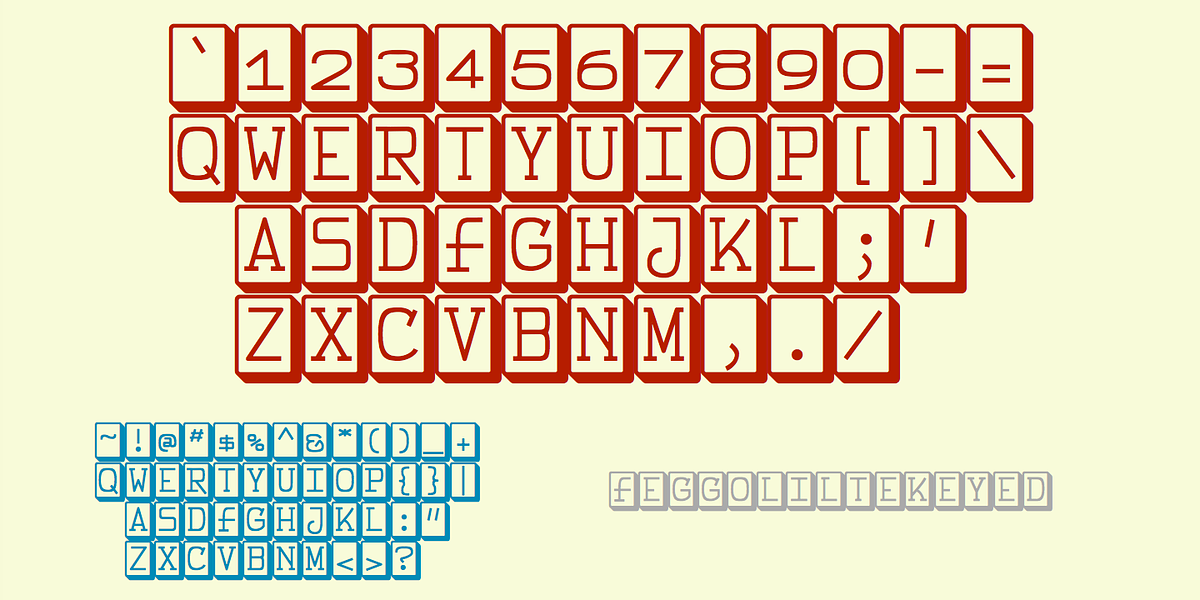 FeggoliteKeyed, a Symbol Font by Ingrimayne Type (Photo 4 of 5)