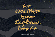 Constellations Textured Script, a Script Font by Eva Black Design (Thumbnail 3 of 3)