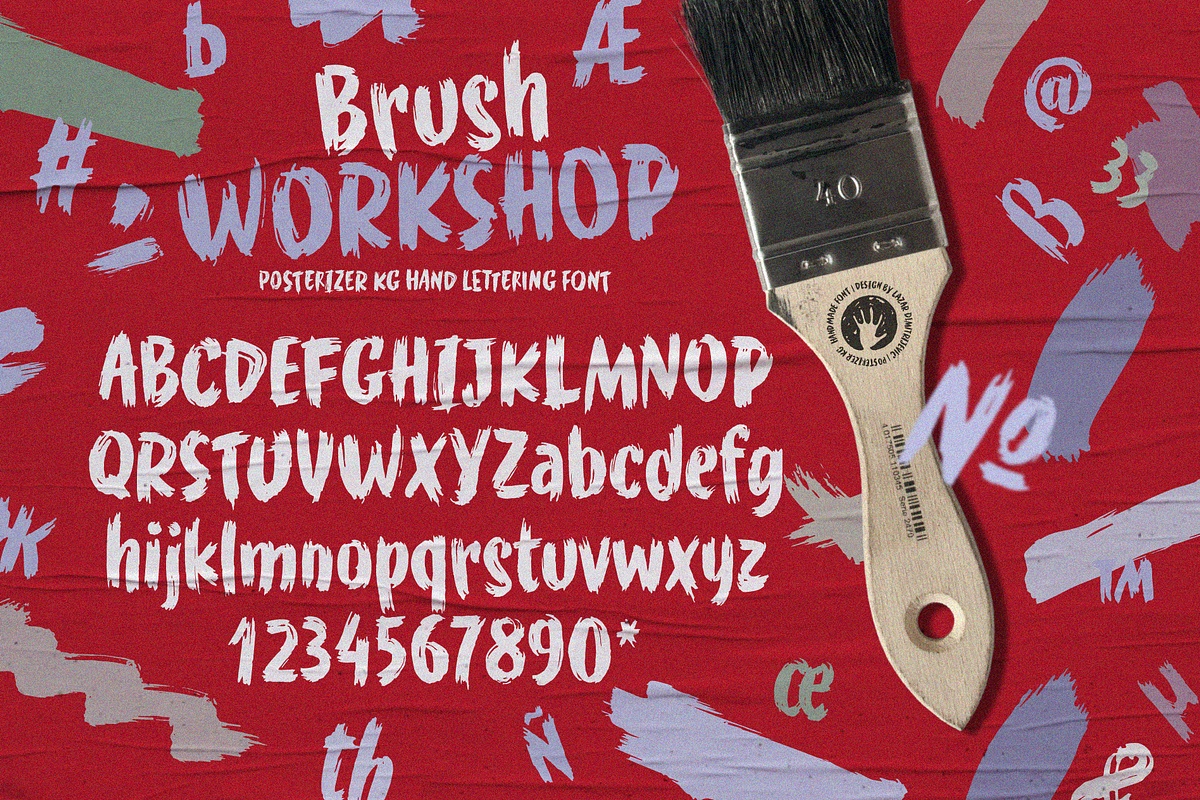 WORKSHOP Brush, a Font by Posterizer KG (Photo 3 of 5)