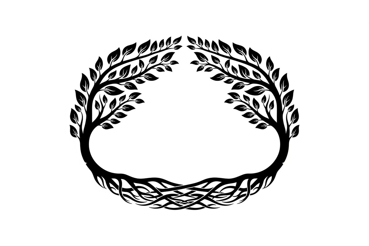 Nature Wreath Frame Vector Bundle, an Illustration by jahid234 (Photo 43 of 51)