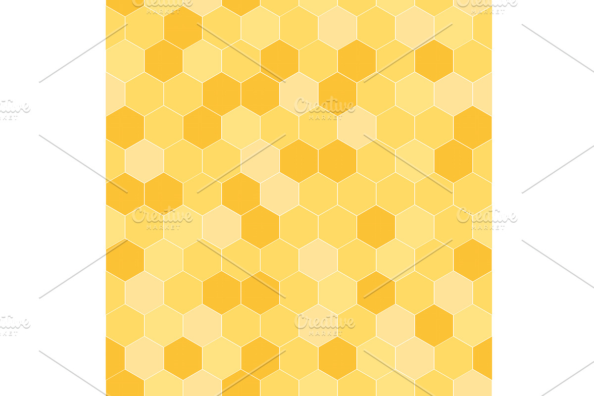 Crusted honeycomb seamless pattern, an Animal Illustration by Toltemara