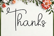 Flower Saturday, a Script Font by FreshTypeINK (Thumbnail 8 of 8)