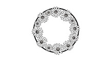 Charming daisy circle decor design, an Illustration by Amazin_art (Thumbnail 10 of 27)