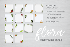 Flora Backgrounds Bundle