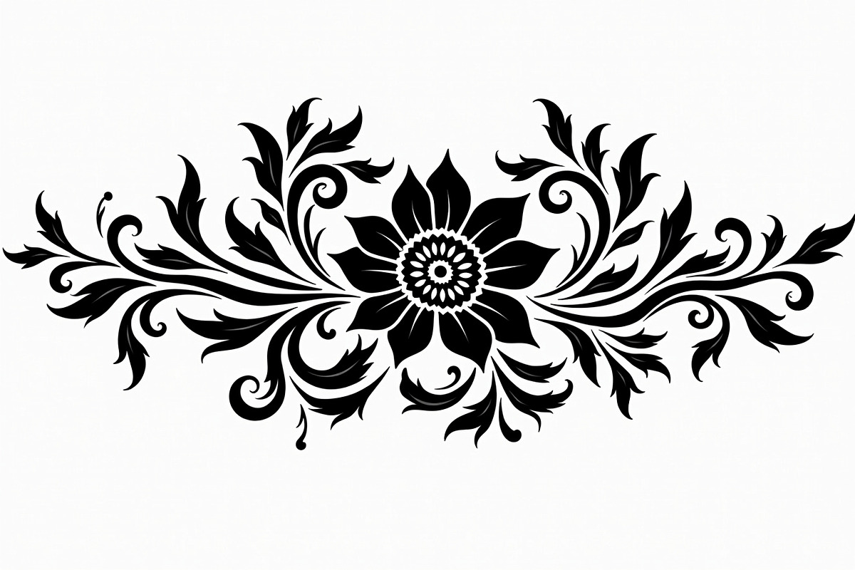 Vintage Flower Ornament Set, an Illustration by Creativeshirt (Photo 4 of 21)