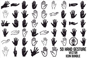 Hand Gesture Vector Icon Bundle, an Illustration by jahid234 (Thumbnail 1 of 52)
