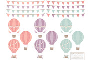 Vintage Girl Hot Air Balloons, an Illustration by Amanda Ilkov (Thumbnail 4 of 5)