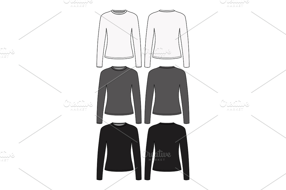 Women's Long Sleeve T-Shirt Design, an Illustration by S.i. Graphics®