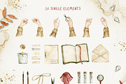 AUTUMN HERBARIUM watercolor set, an Illustration by long summer (Thumbnail 7 of 16)