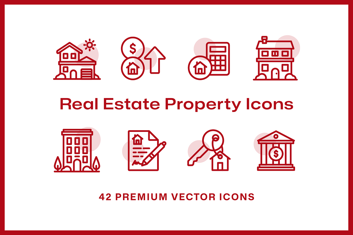 42 Real Estate Icons, an Outline Icon by Furnace (Photo 2 of 3)