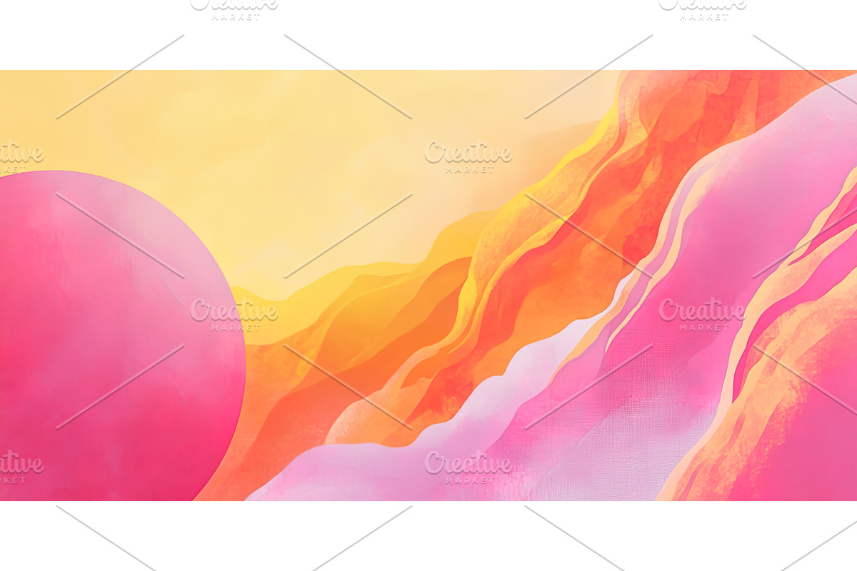 Surreal Abstract Landscape with, an Illustration by Lermont51