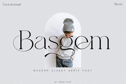 Basgem – Modern Serif Typeface, a Serif Font by Issam Type
