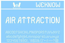 Air Attraction font