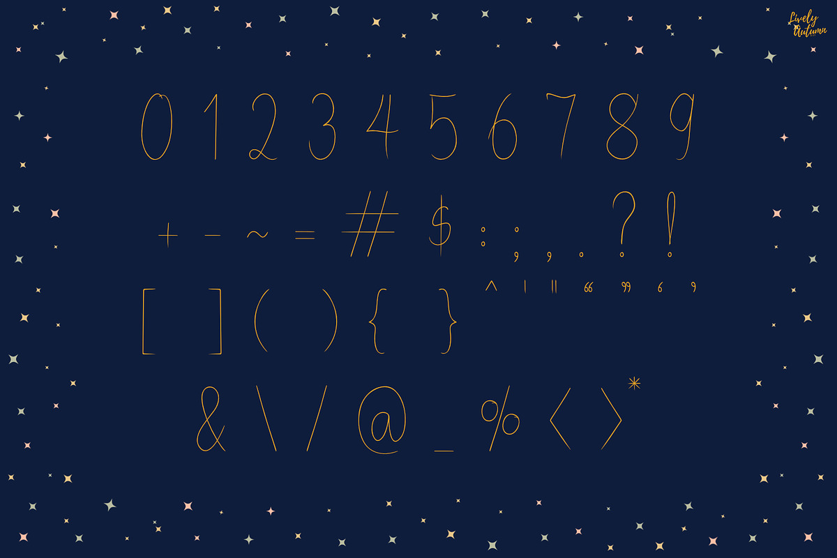Glamorous Night | Handwriting font, a Handwritten Font by LivelyAutumn11.11 (Photo 3 of 5)