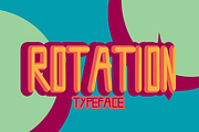 ROTATION FONT, a Handwritten Font by Wana Studio (Thumbnail 1 of 3)