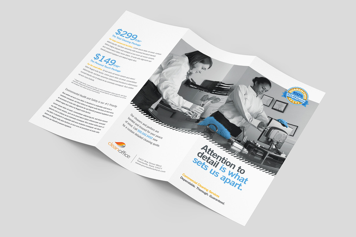 Commercial Cleaning Brochure, a Brochure Template by StockLayouts (Photo 3 of 4)