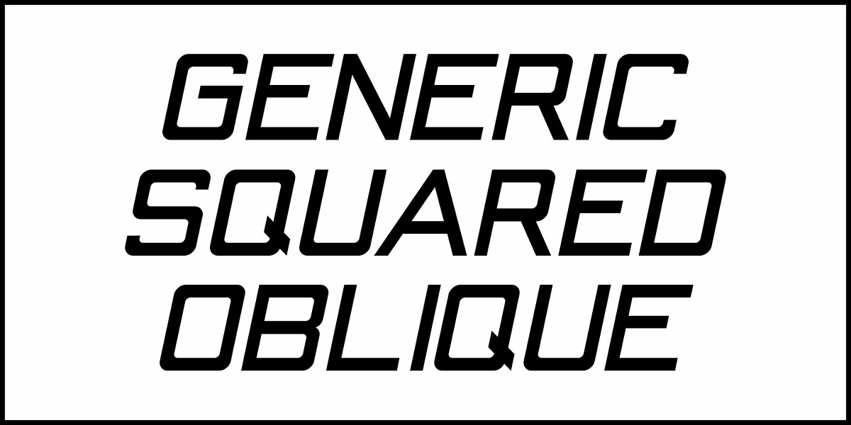 Generic Squared JNL, a Sans Serif Font by Jeff Levine Fonts (Photo 4 of 5)