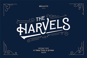 Harvels-Vintage Typeface