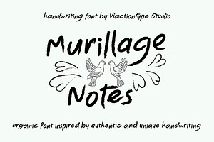 VT Murillage Notes–Handwriting Brush