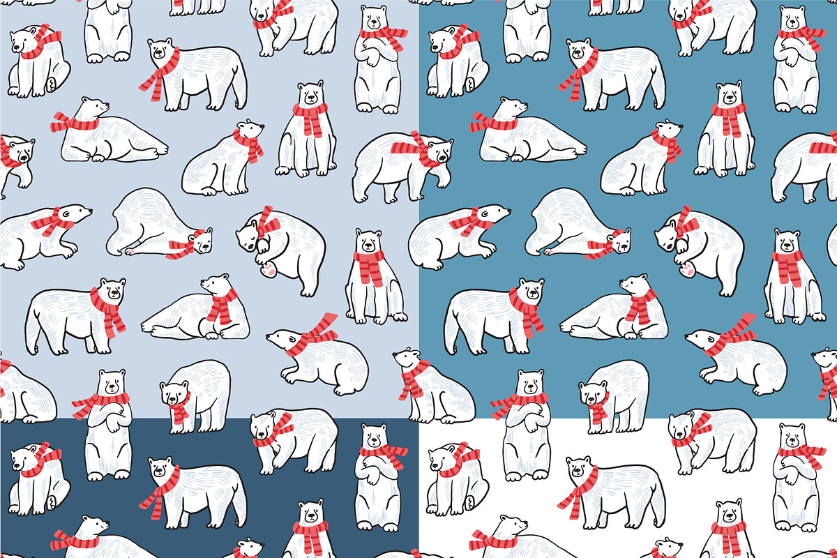 Polar bear, a Pattern Graphic by GooseFrol (Photo 4 of 8)