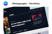 Canva Website Template - Photography, a Landing Page Template by Zannen Design (Thumbnail 1 of 3)