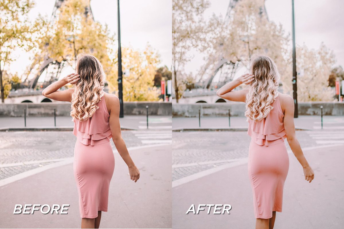 5 Paris Lightroom Presets, a Preset Add-On by TheWayfarerShoppe (Photo 2 of 7)