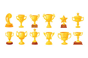 Different trophy cups. Win, a Sport Illustration by Stock-Smart-Start