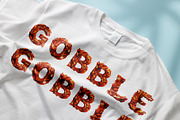 Turkey Feather 3D Font, a Font by Loudoun Design Co. (Thumbnail 5 of 6)