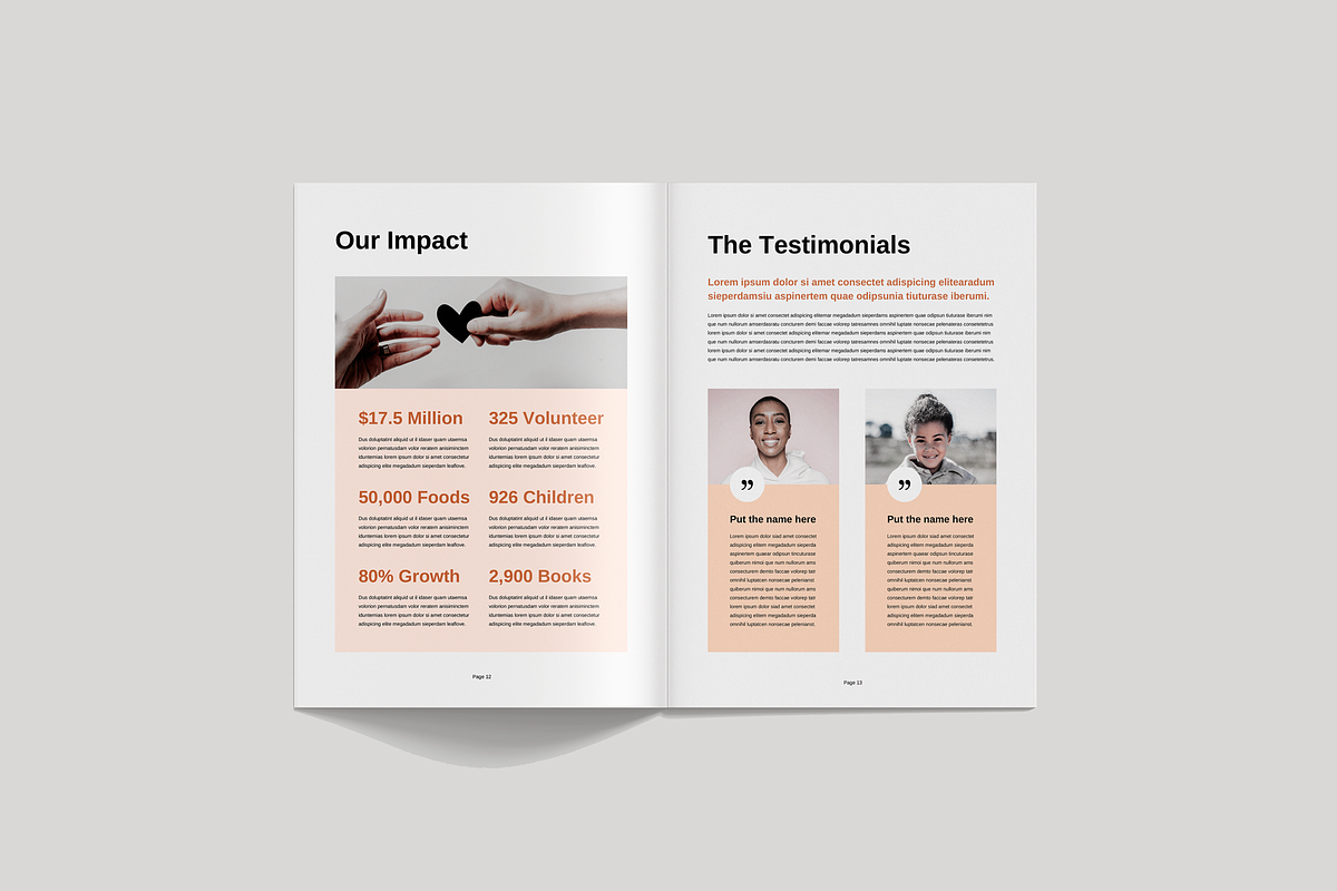 Nonprofit Organization Brochure, a Brochure Template by Leaflove (Photo 7 of 10)